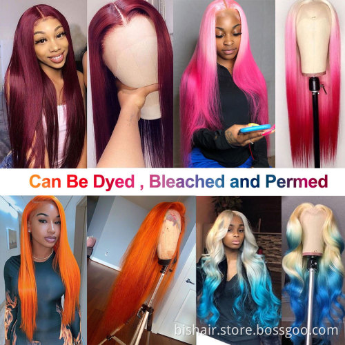 Hot Sale 613 Blonde Human Hair Wigs 30 Inch Straight 13X4x1 T Lace Front Blond Wigs